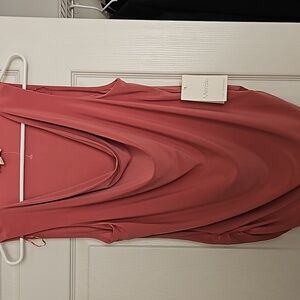 Drape blouse salmon color brand new